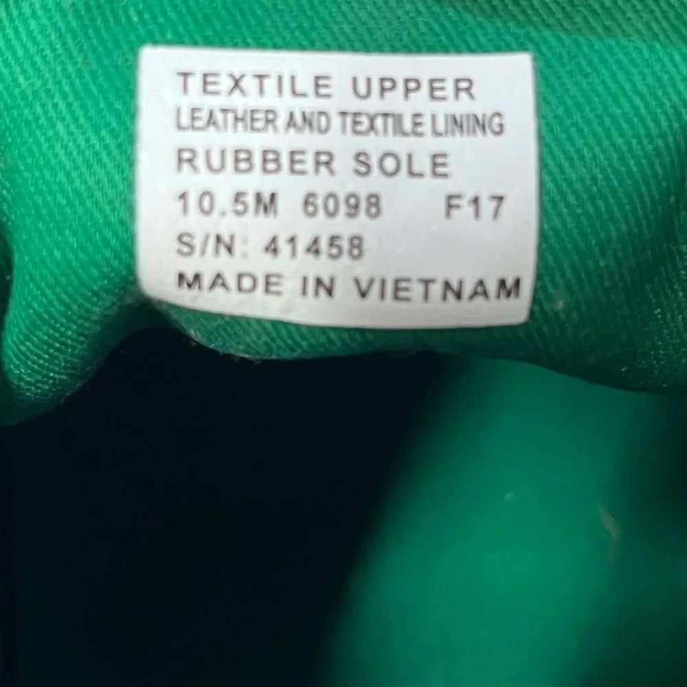 Tory‎ Sport | Green Ribbed Cloth Leather Lace Up Love All Sneakers 10.5